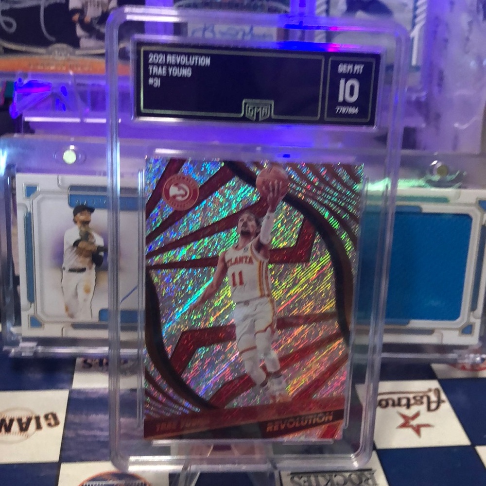 Trae young graded 10 2021 Revolution Basketball Card